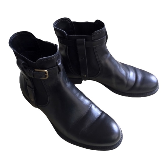 SOLD! ECCO Saunter Mid Cut Leather Chelsea Ankle Boots Sz EU37/US6 - 6.5 - Picture 7 of 16